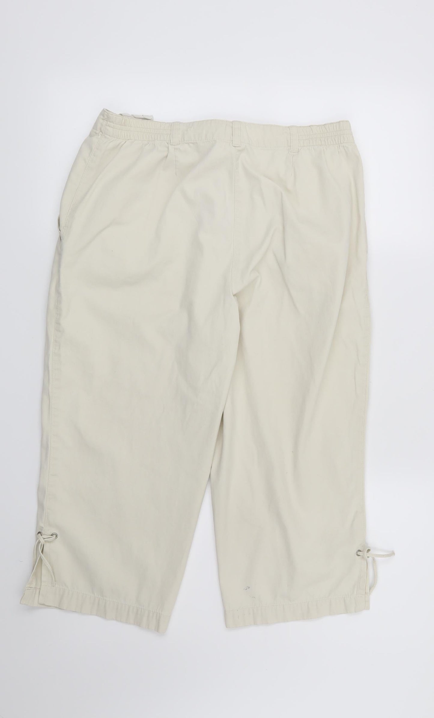 Emreco Womens Beige   Trousers  Size 14 L20 in