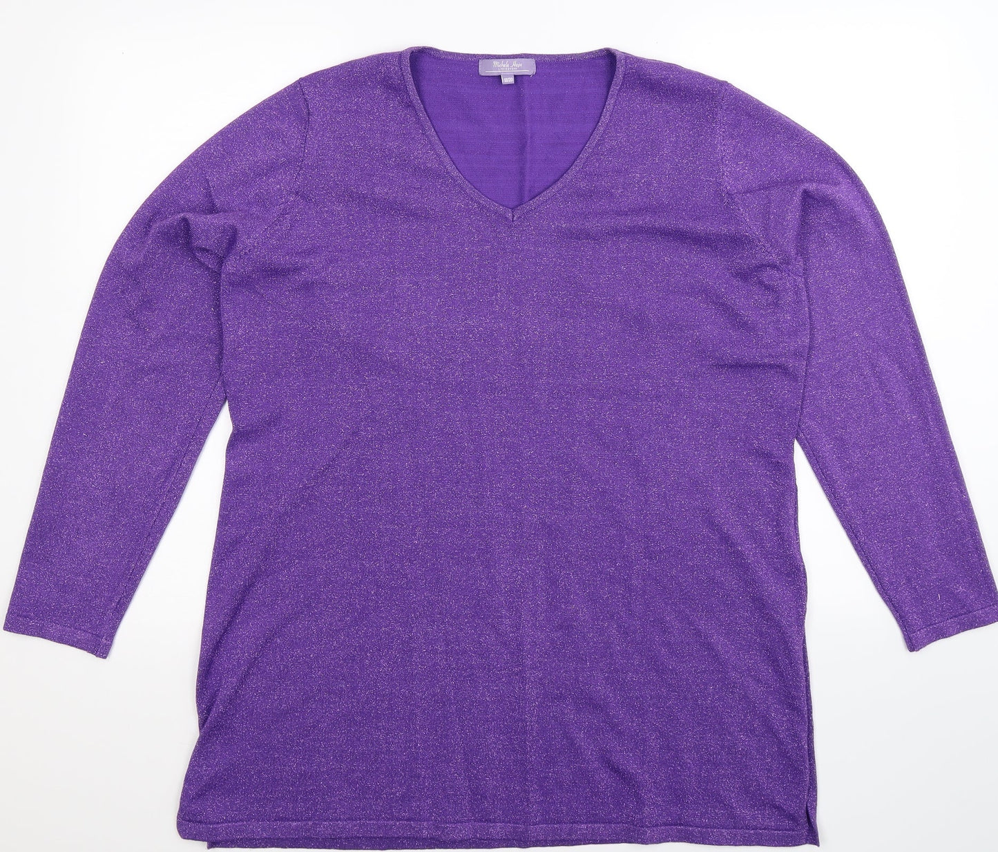 Michele Hope Womens Purple   Pullover Jumper Size 20