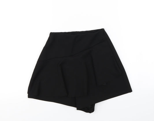 Pretty Little Thing Womens Black   Wrap Shorts Size 4 - skort