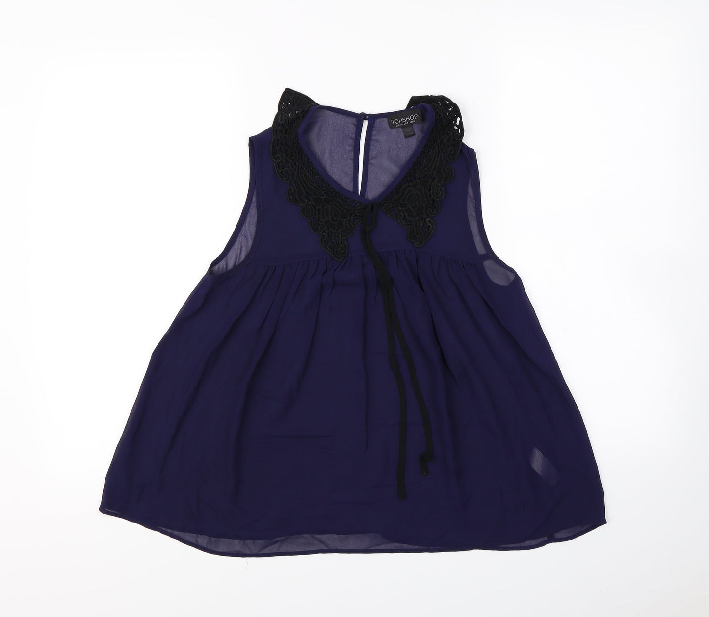 Topshop Womens Blue   Basic Tank Size 8