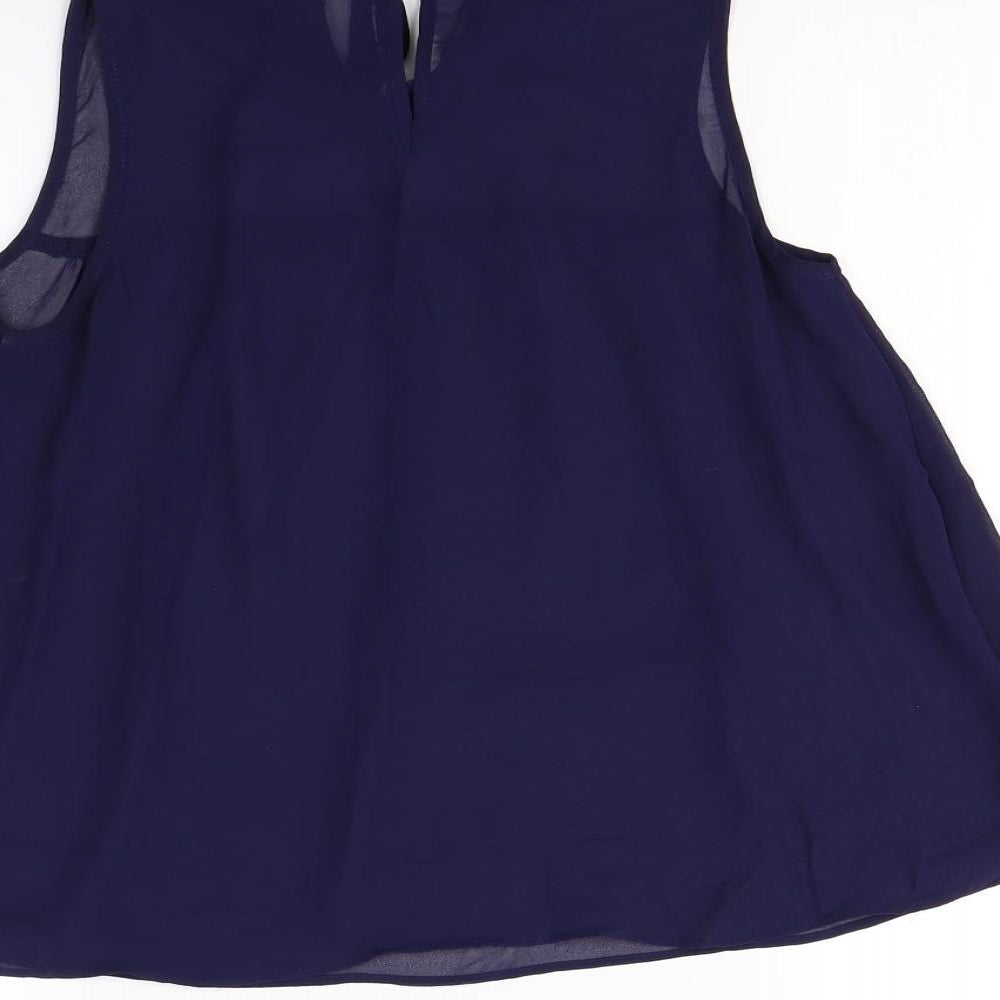 Topshop Womens Blue   Basic Tank Size 8