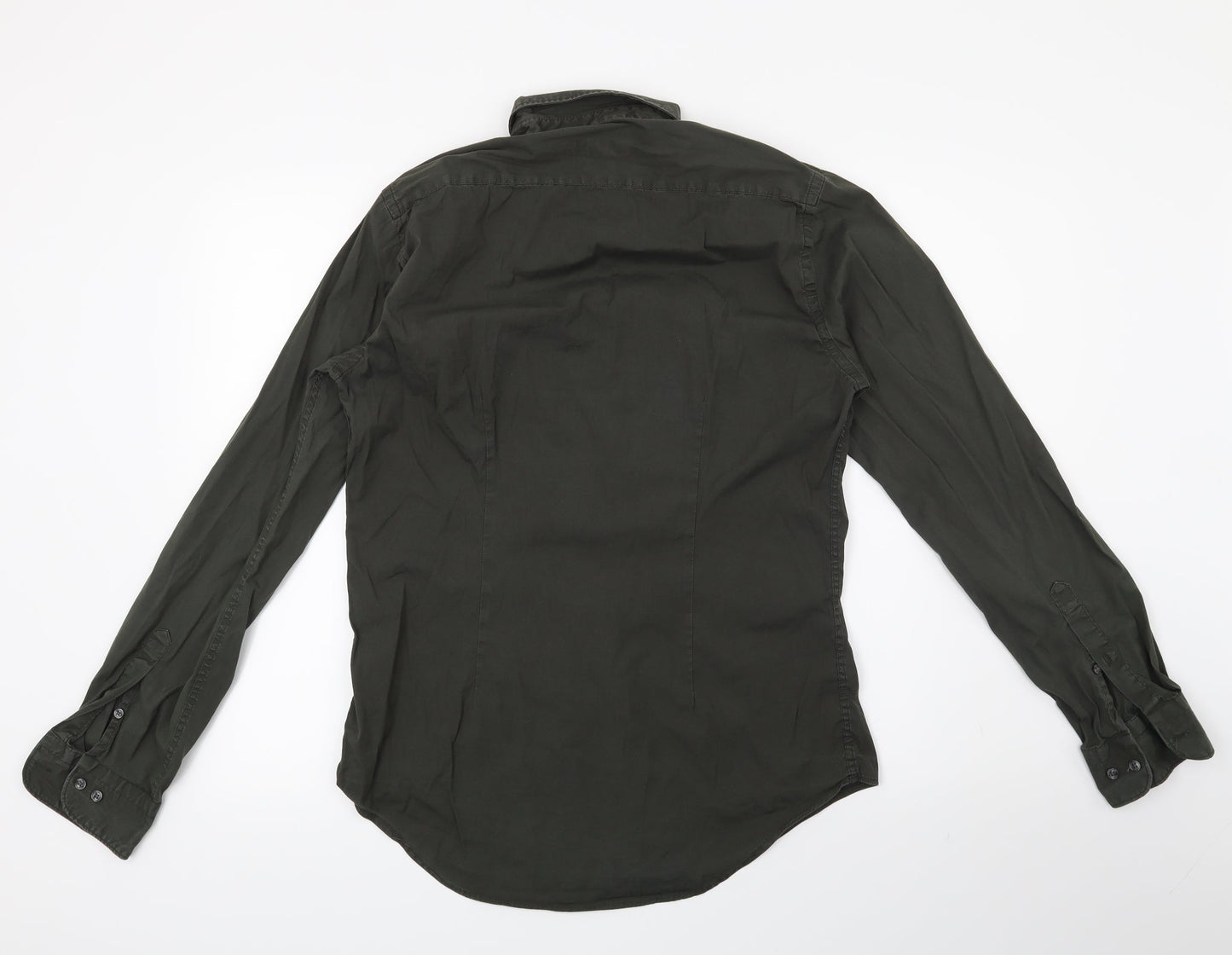 zara man Mens Green    Button-Up Size M