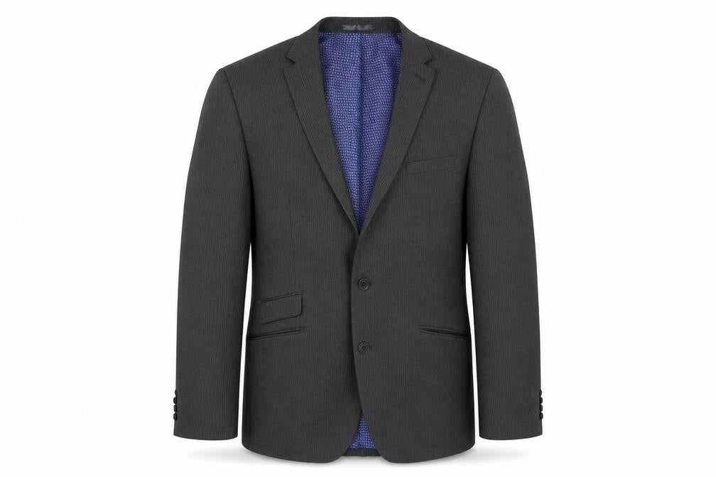 Front view of Taylor & Wright men’s grey jacket blazer, size XL