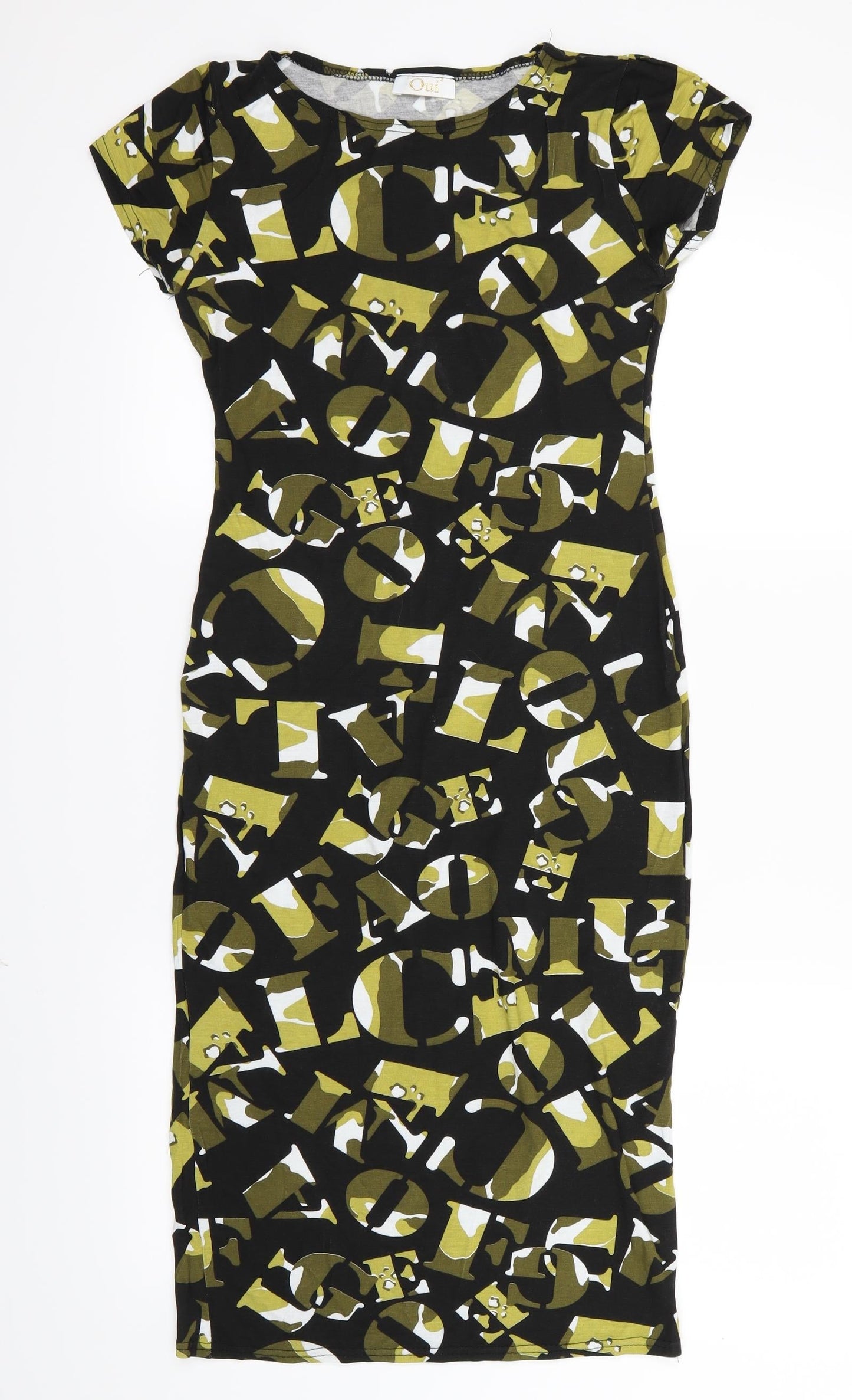 Oui Womens Green   Shirt Dress  Size S  - Letters