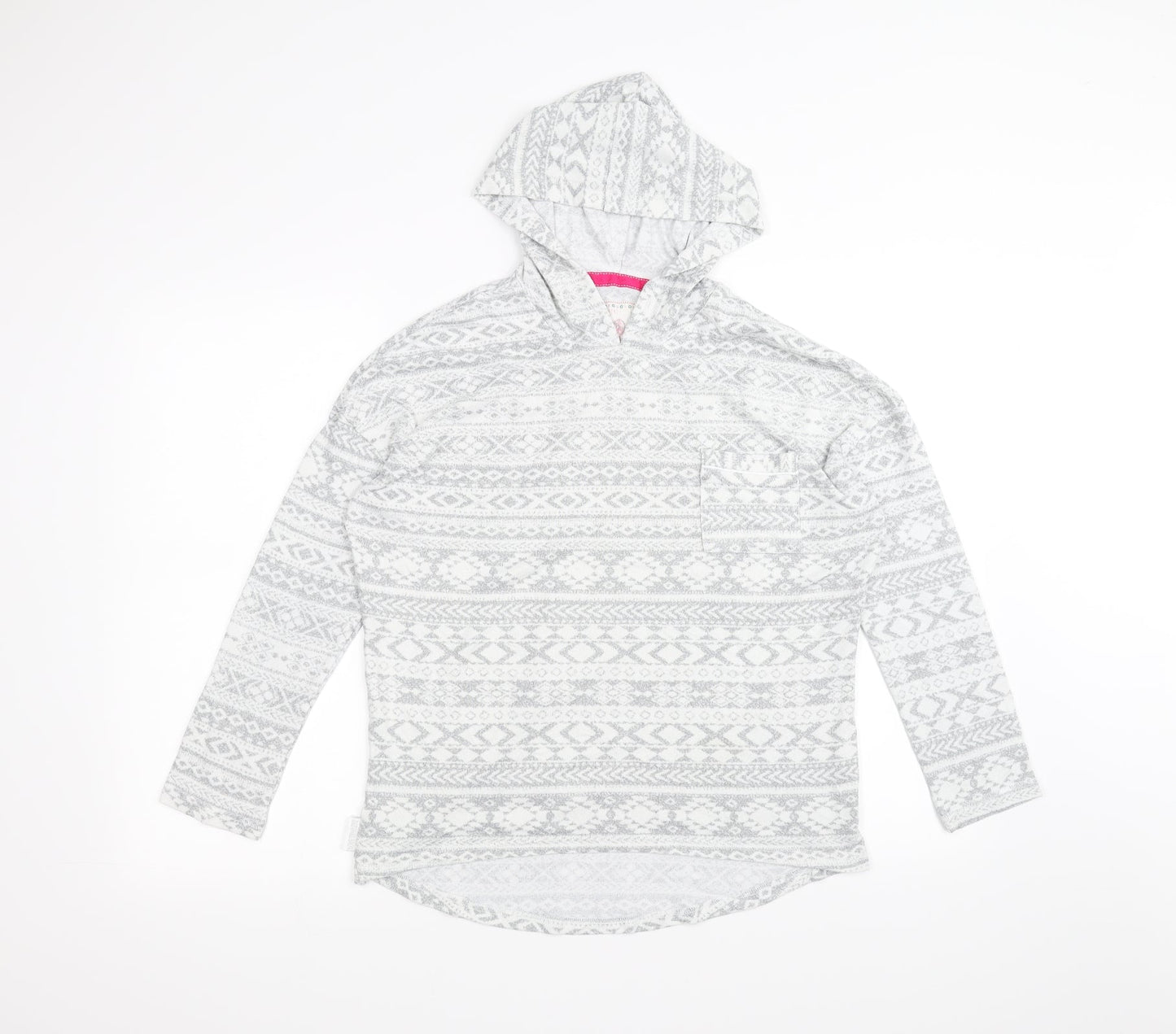 Preworn Womens White   Pullover Hoodie Size 8