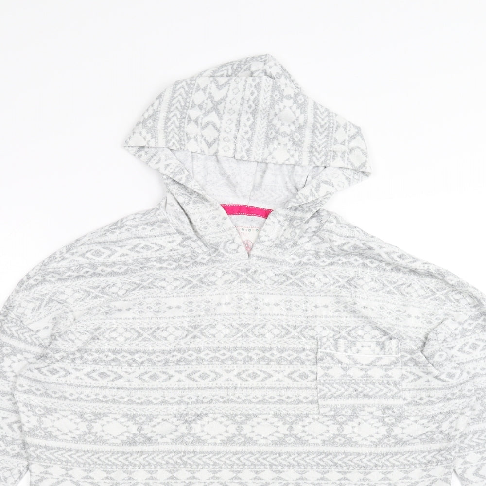 Preworn Womens White   Pullover Hoodie Size 8