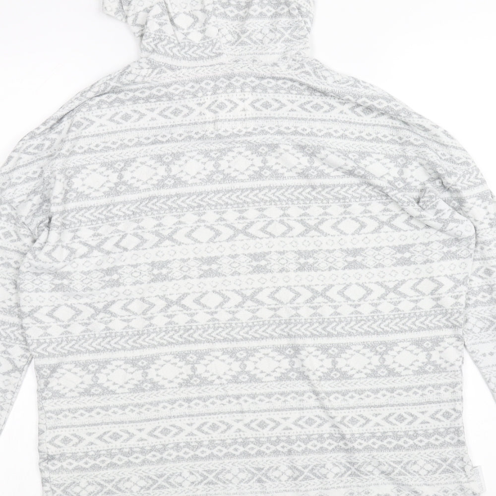 Preworn Womens White   Pullover Hoodie Size 8