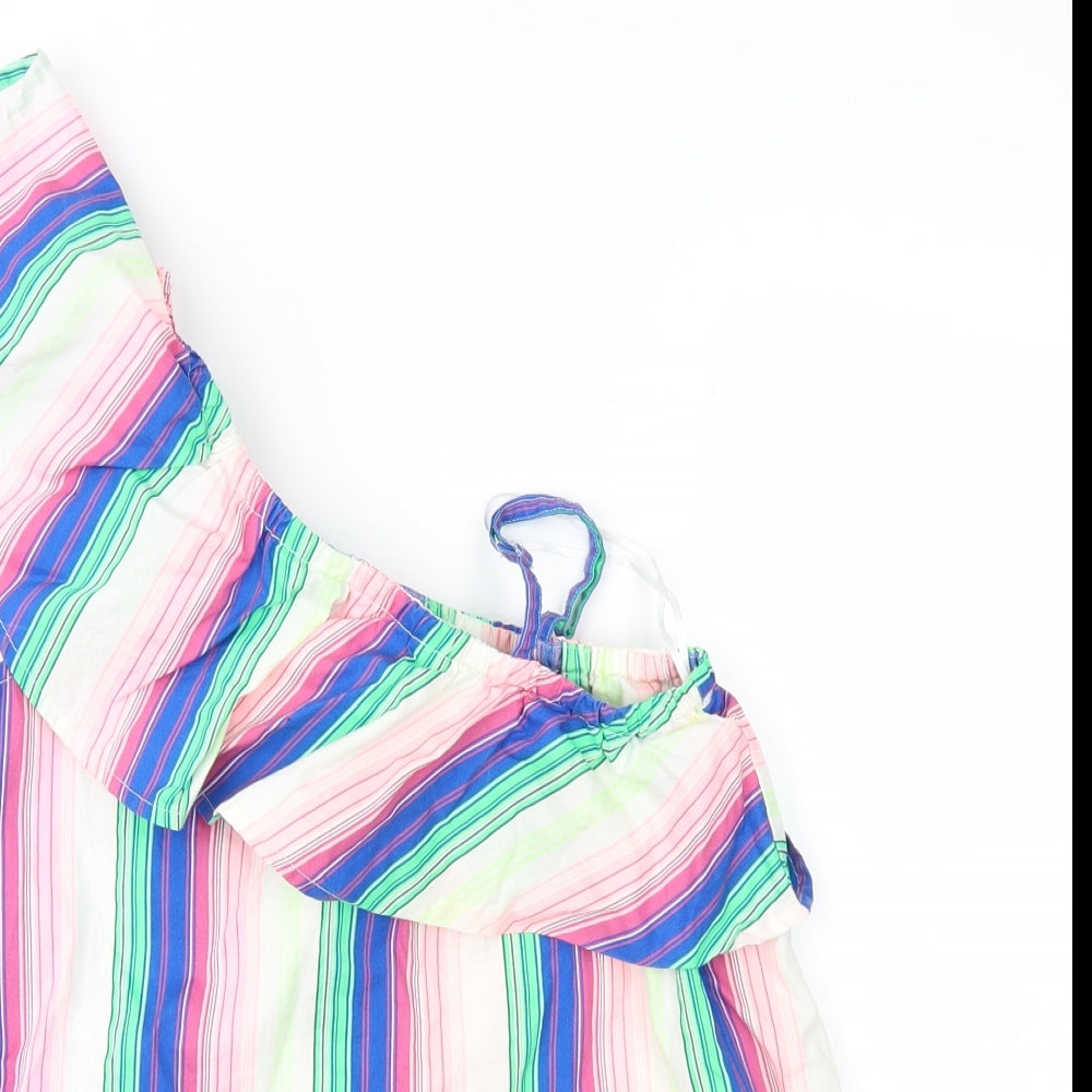 George Girls Multicoloured Striped  Basic Blouse Size 11-12 Years