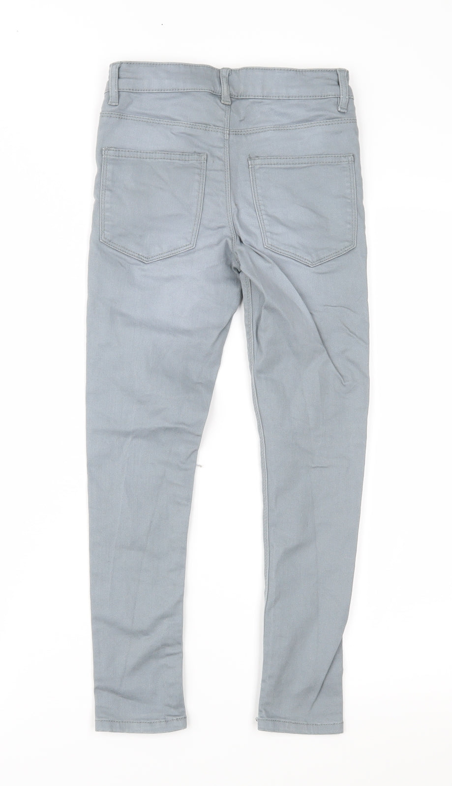 NEXT Boys Grey  Denim Skinny Jeans Size 8 Years - Distressed