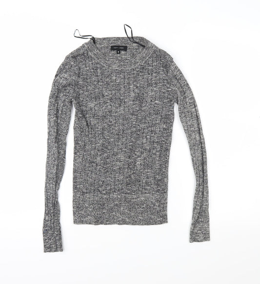 New Look Womens Grey  Knit Pullover Jumper Size 10