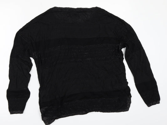 Next Level Womens Black   Pullover Sweatshirt Size 12