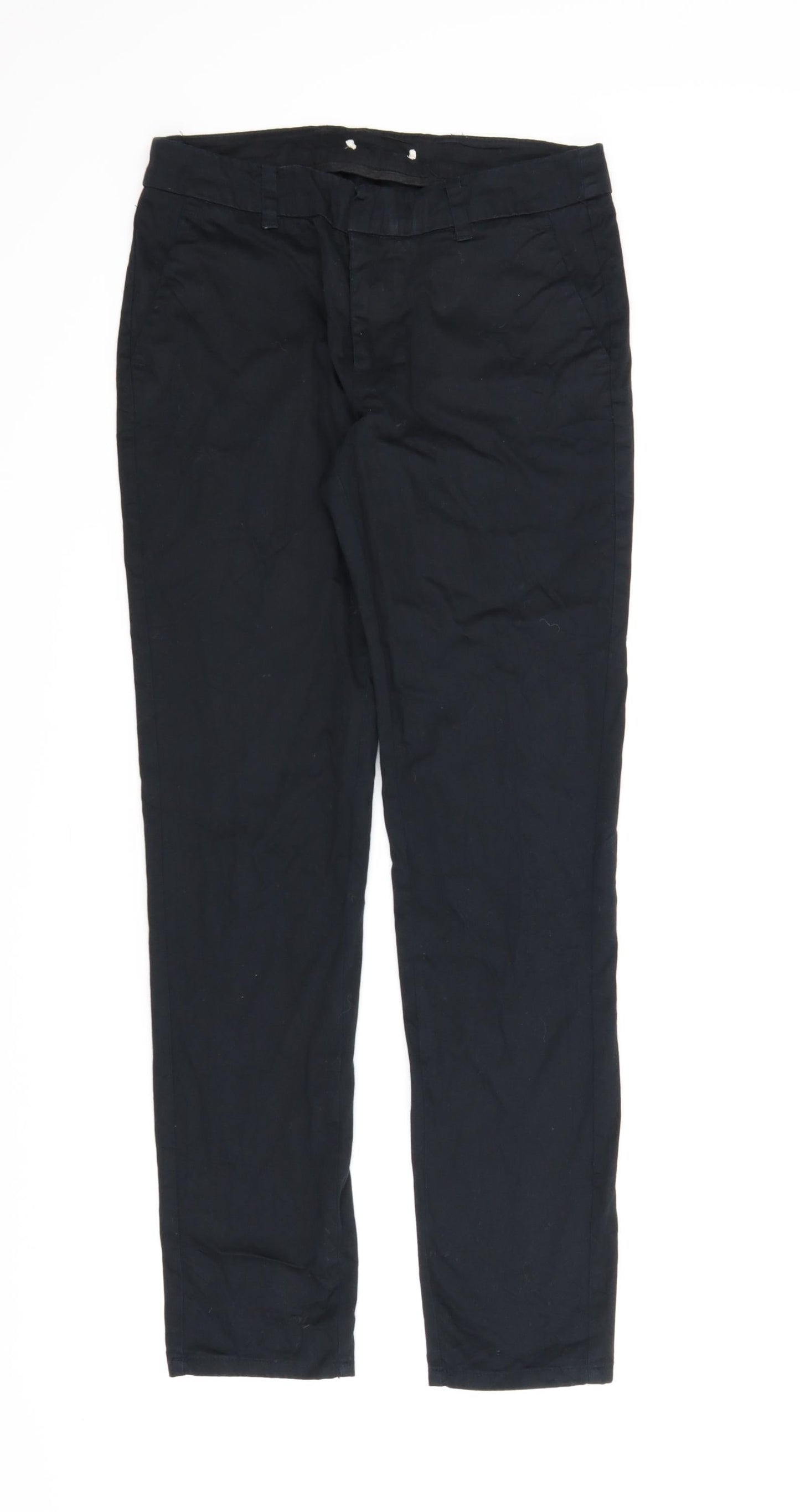 Preworn Womens Black   Carrot Trousers Size 8 L26 in