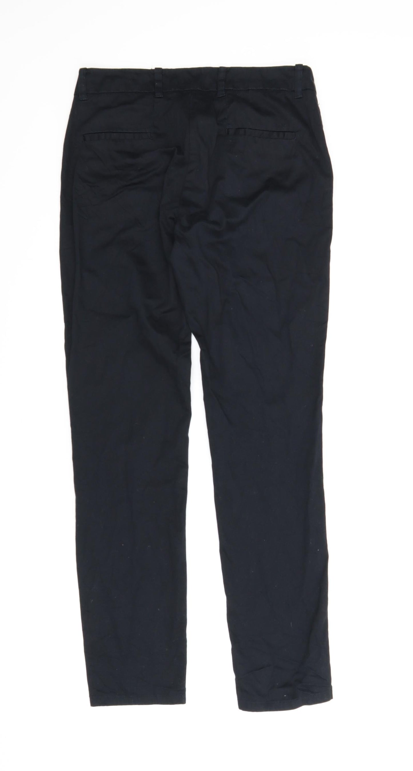 Preworn Womens Black   Carrot Trousers Size 8 L26 in