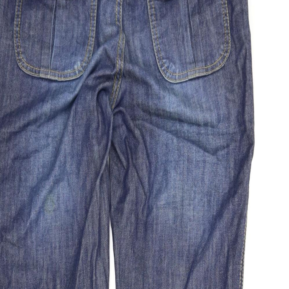 Happy Mums Womens Blue  Denim Flared Jeans Size S L28 in