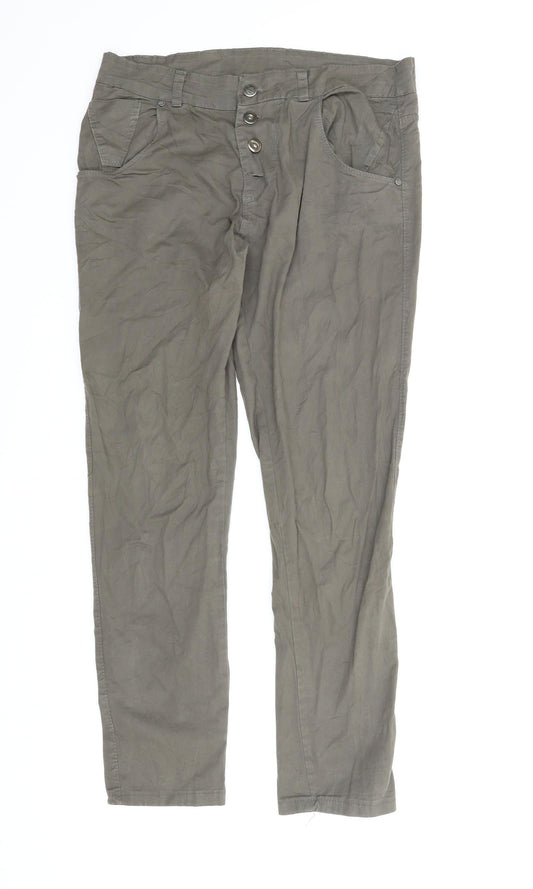 Preworn Womens Green   Pedal Pusher Trousers Size M L25 in