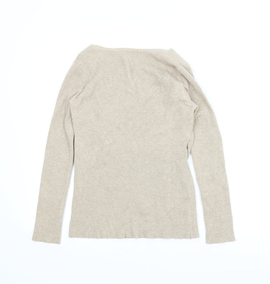 Preworn Womens Beige   Pullover Jumper Size XS