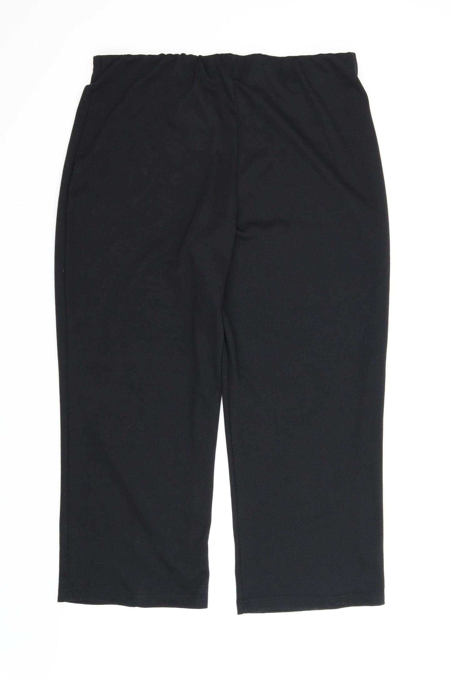 Anthology Womens Black   Capri Trousers Size 22 L26 in
