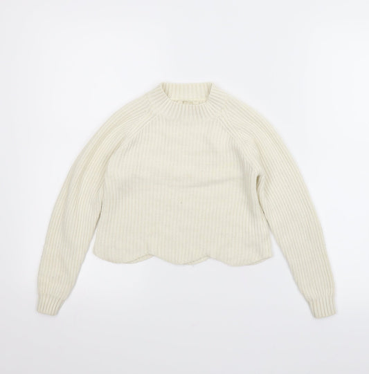 Candy Couture Girls Beige   Pullover Jumper Size 9 Years  - Cropped