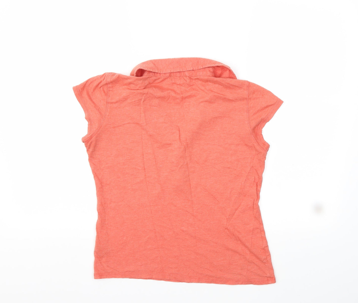 Topshop Womens Orange   Basic T-Shirt Size 14