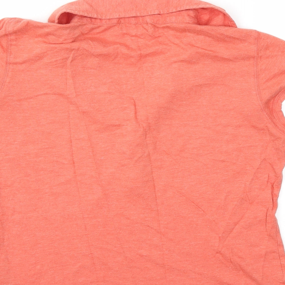 Topshop Womens Orange   Basic T-Shirt Size 14