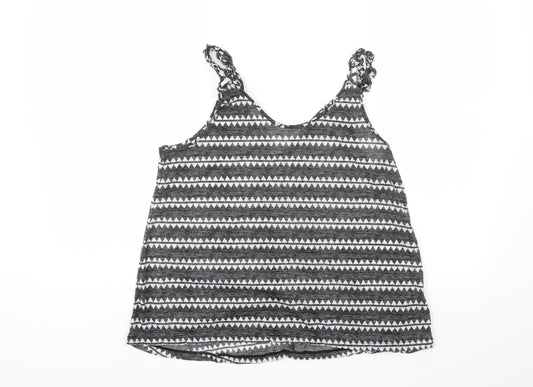 H&M Womens Grey Striped  Basic Tank Size S