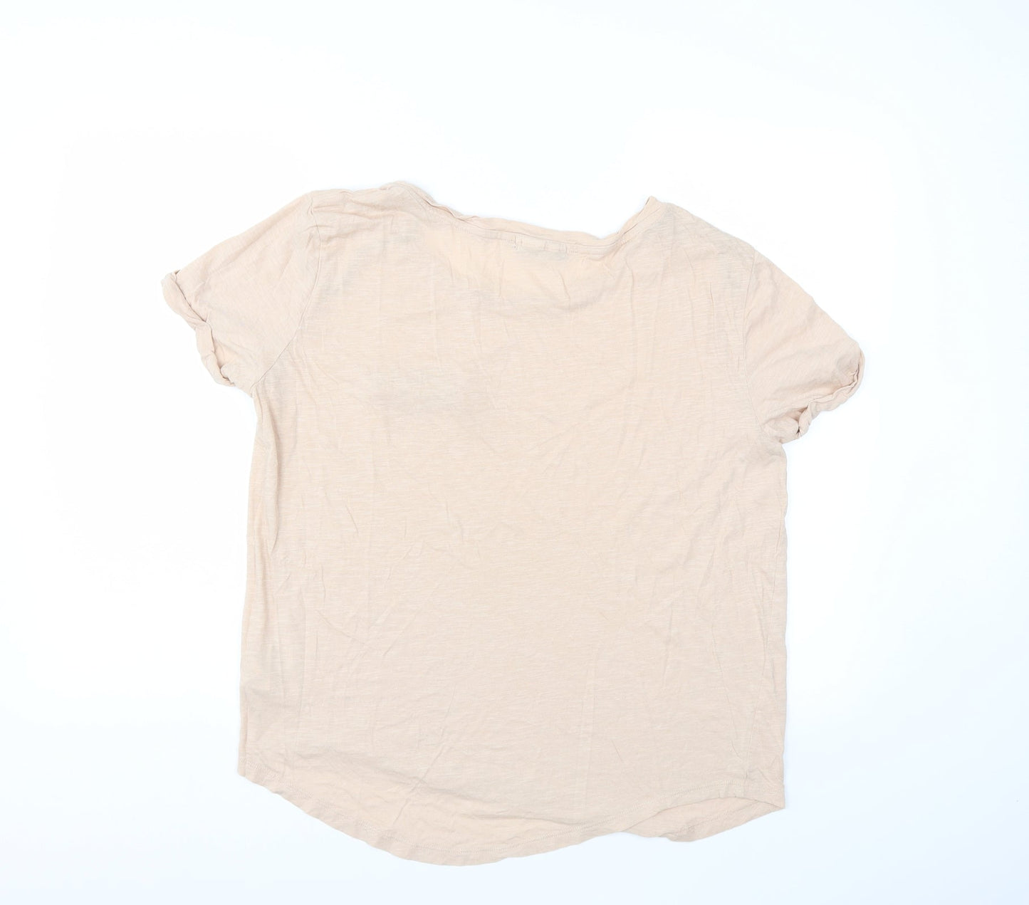 Daisy Street Womens Beige   Basic T-Shirt Size M
