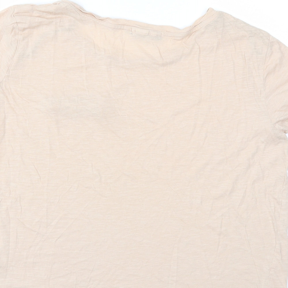 Daisy Street Womens Beige   Basic T-Shirt Size M