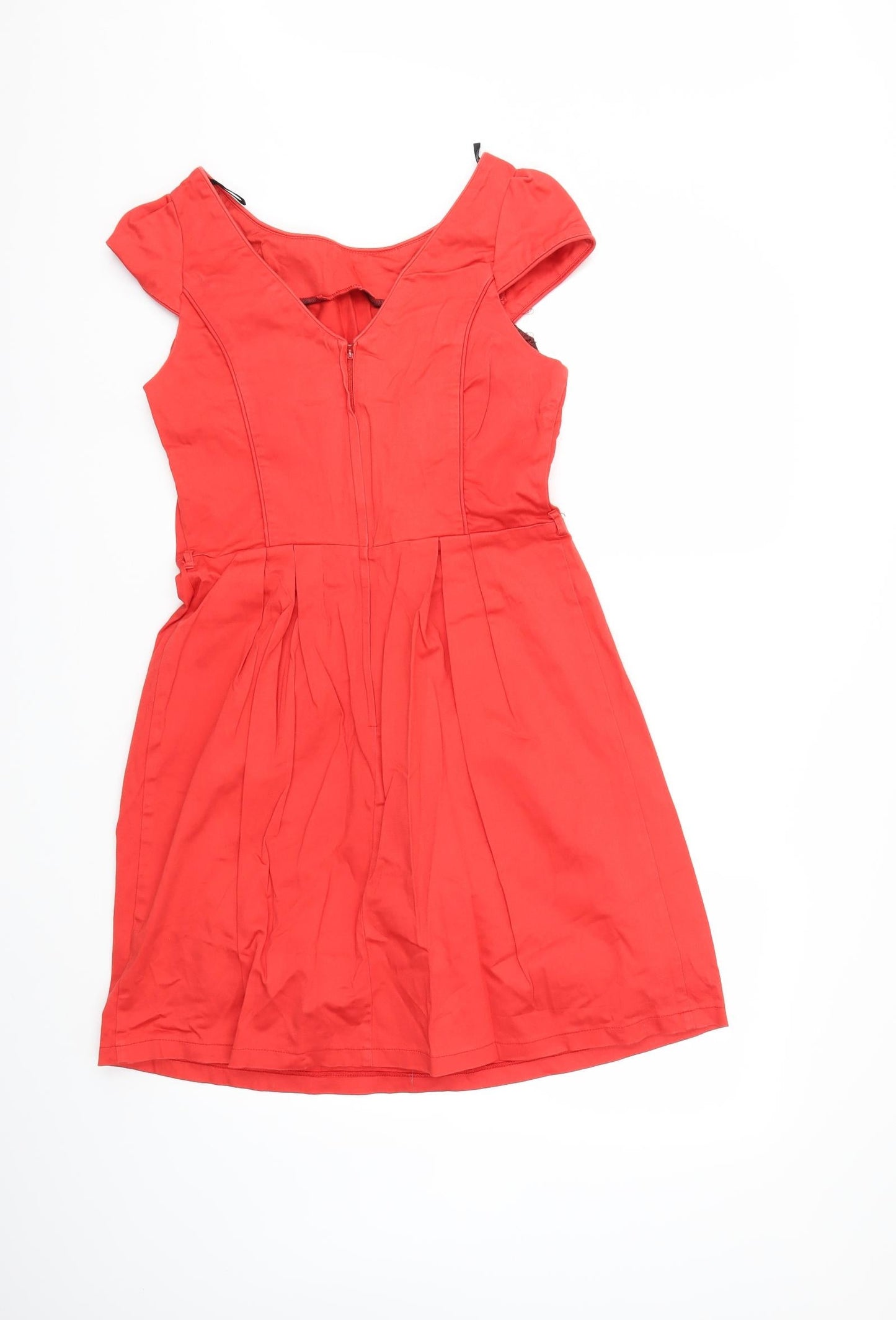 Dorothy Perkins Womens Red   Fit & Flare  Size 14