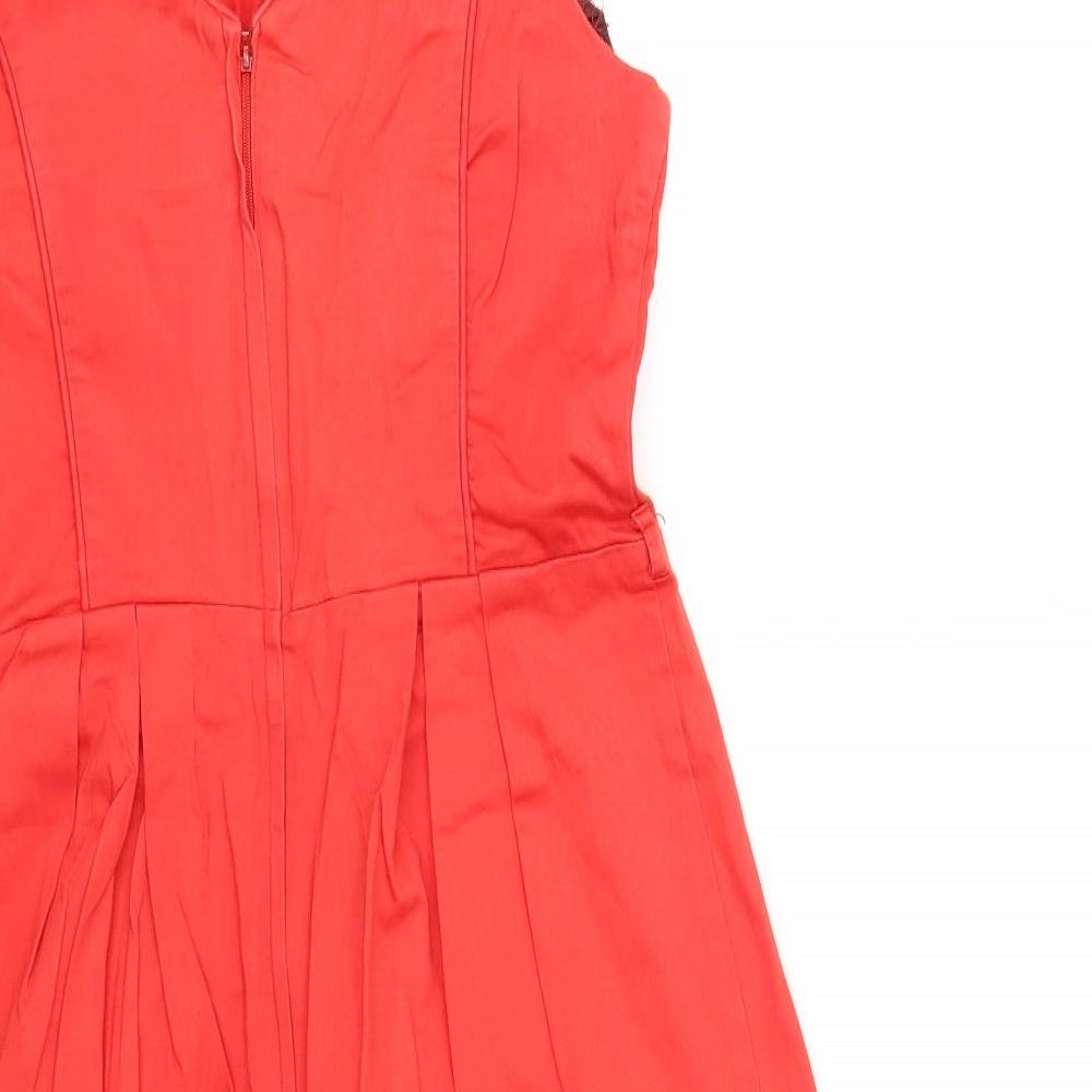 Dorothy Perkins Womens Red   Fit & Flare  Size 14