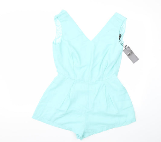 Amber Krystal Womens Blue   Playsuit One-Piece Size M