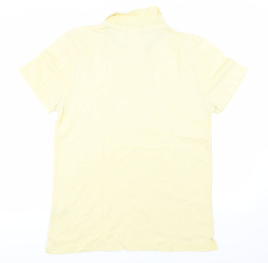 Topman Mens Yellow  Jersey  Polo Size L