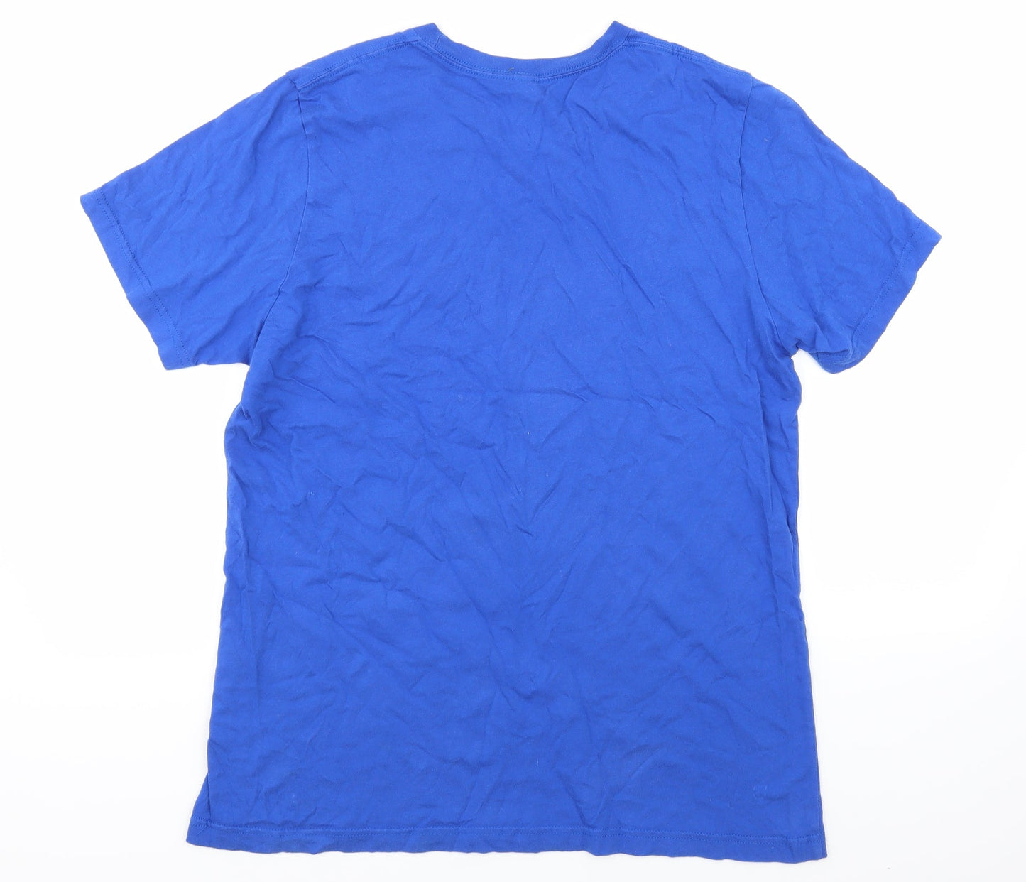 Bella + Canvas Womens Blue  Jersey Basic T-Shirt Size L  - Internet crush