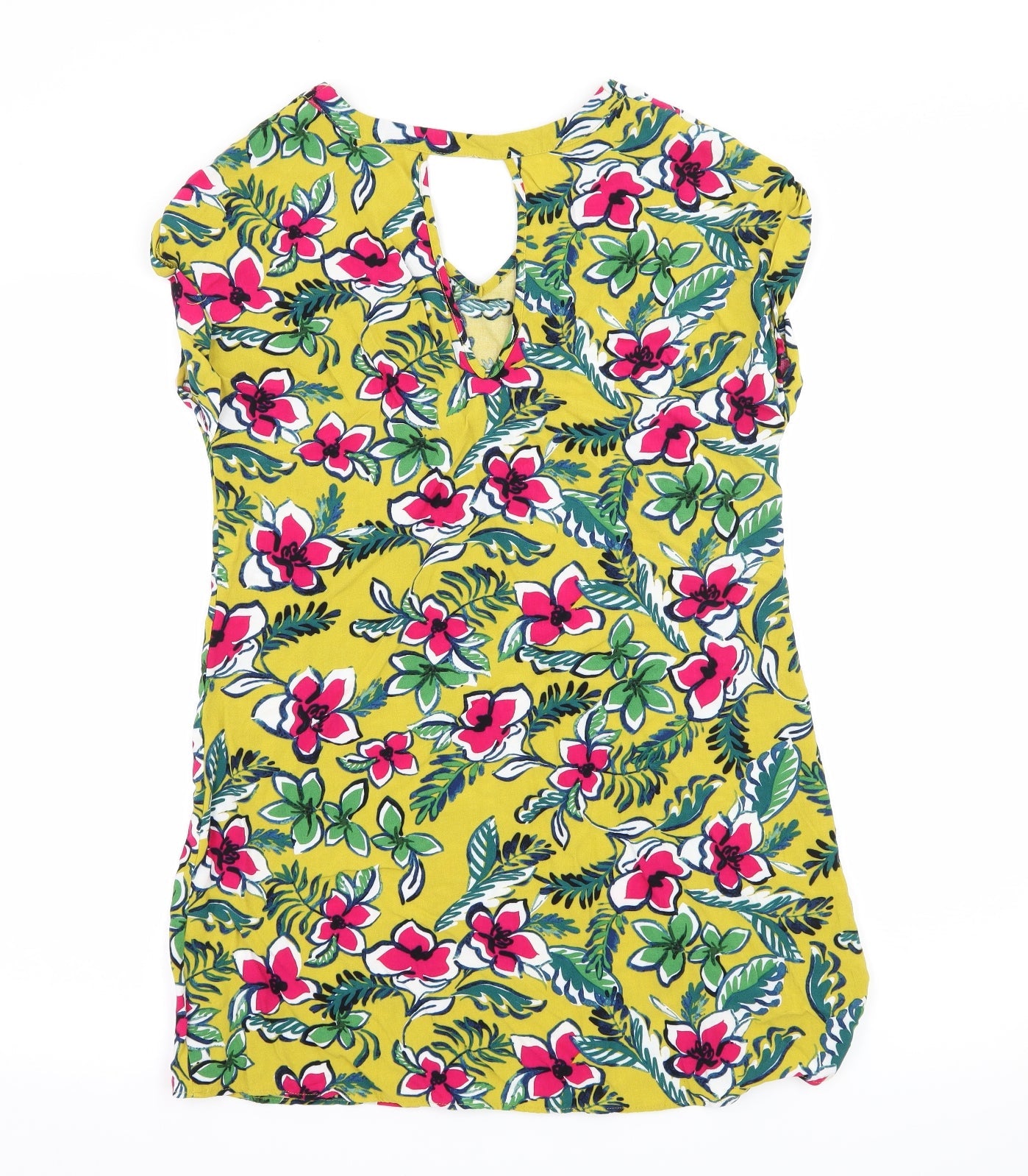 Papaya Womens Green Floral  Basic Blouse Size 10