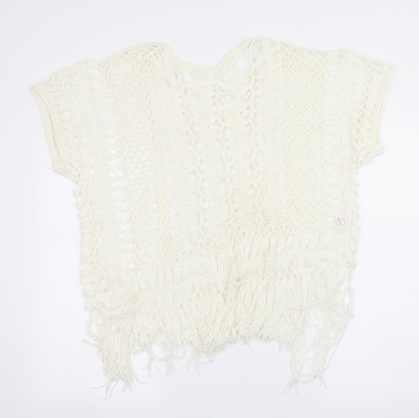 Select Womens White  Knit Pullover Jumper Size L
