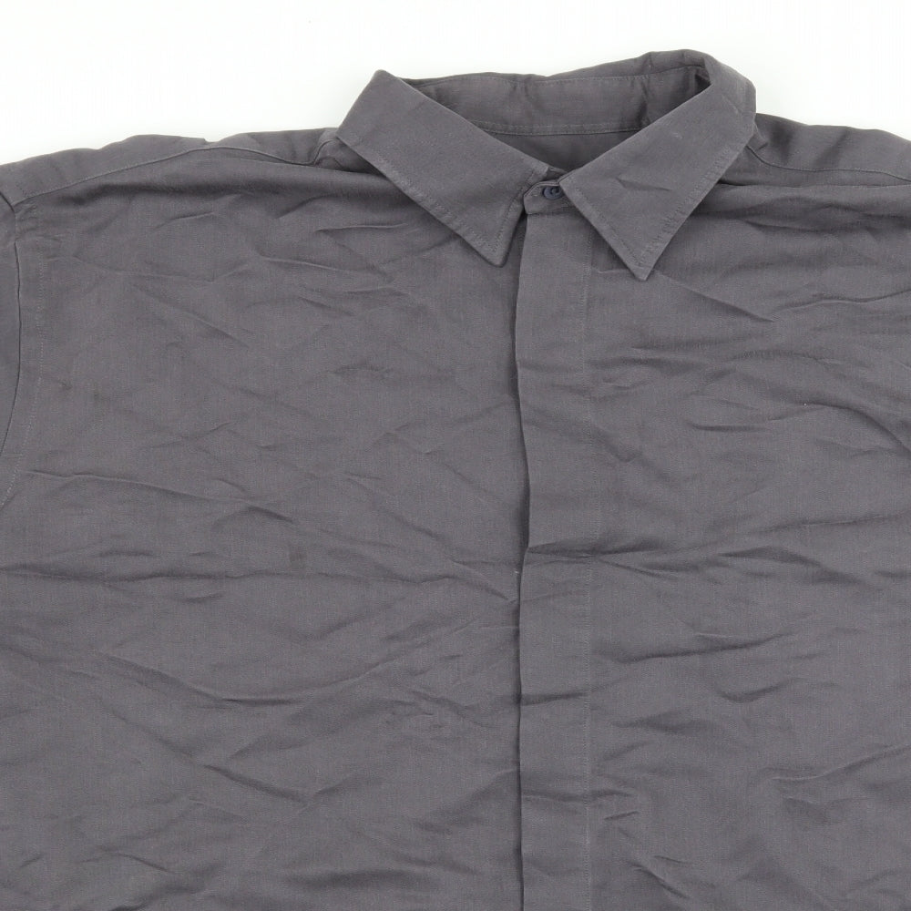 Ciro Citterio Mens Grey    Button-Up Size L