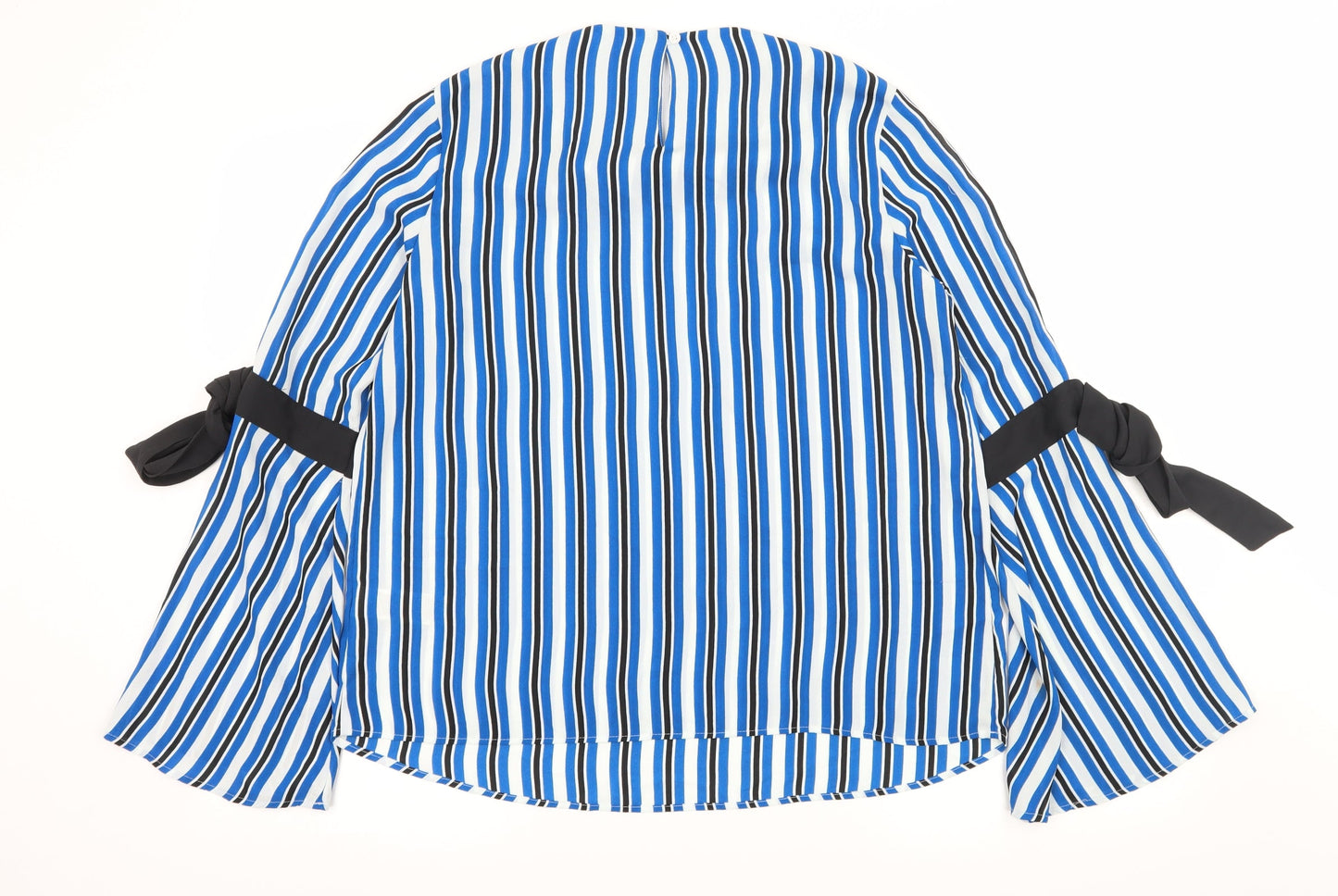Marks and Spencer Womens Blue Striped  Basic Blouse Size 12