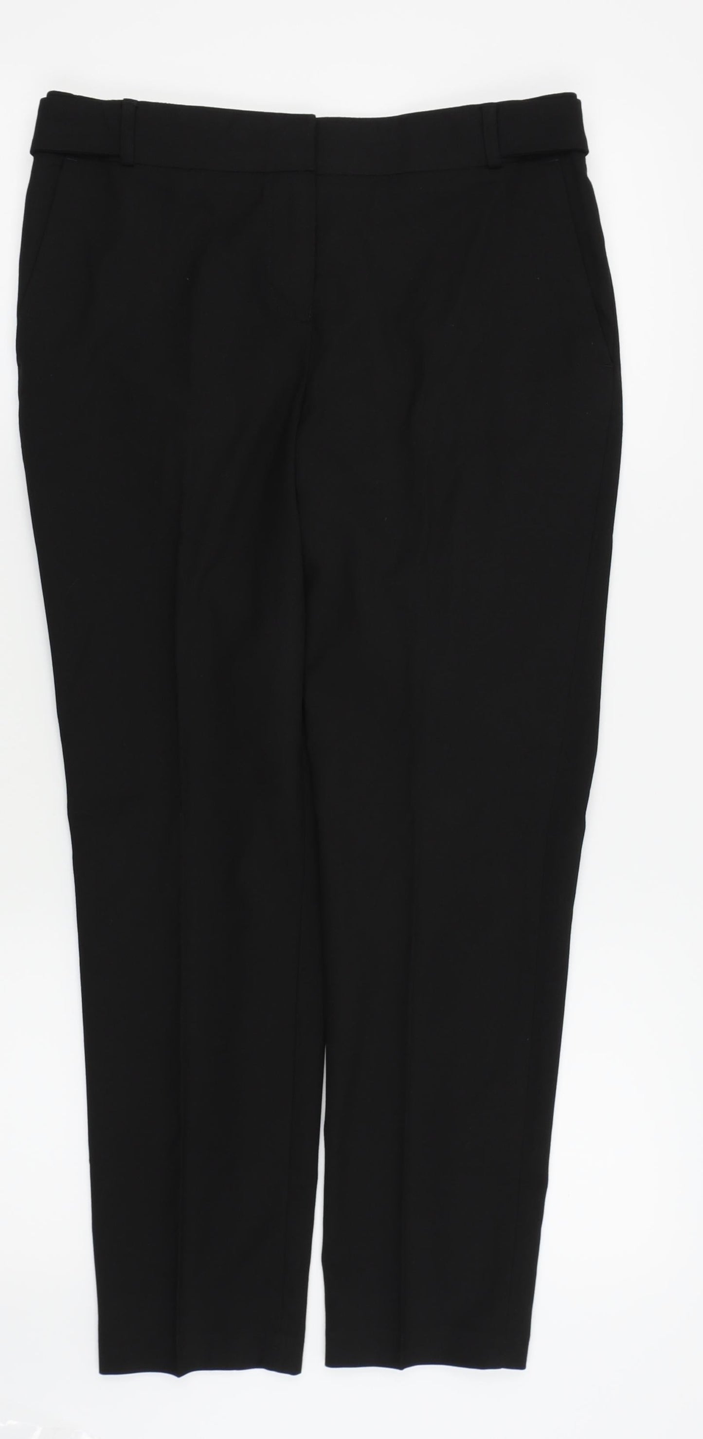 NEXT Womens Black   Trousers  Size 8 L25 in