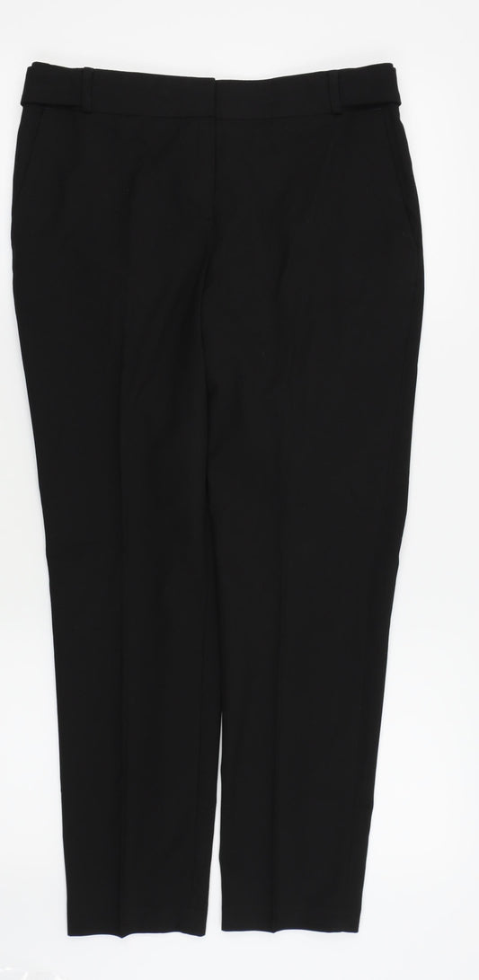 NEXT Womens Black   Trousers  Size 8 L25 in