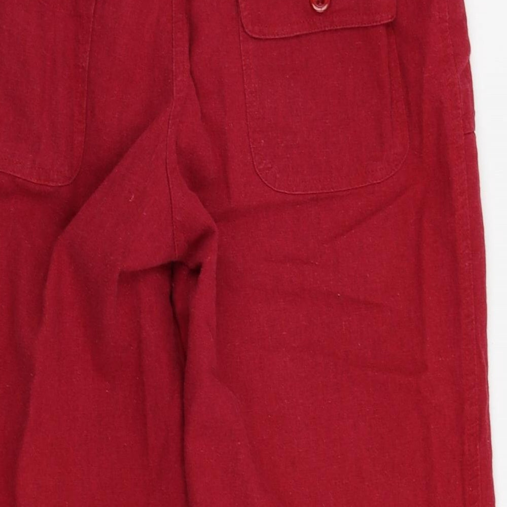 Mia Moda Womens Red   Capri Trousers Size 12