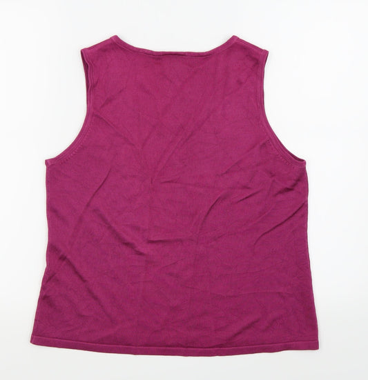 Agenda Womens Purple   Basic Tank Size 18