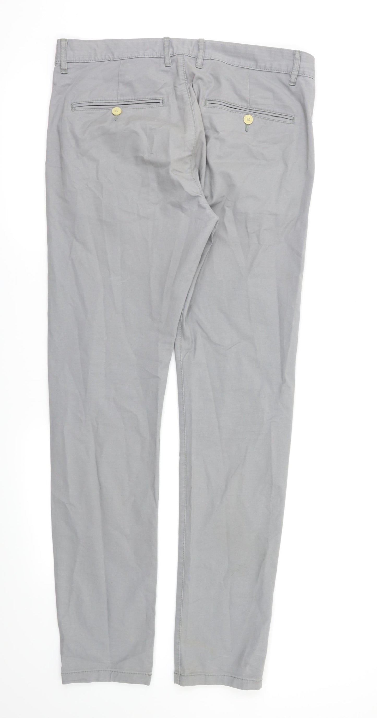 H&M Womens Grey   Trousers  Size 32 L32 in
