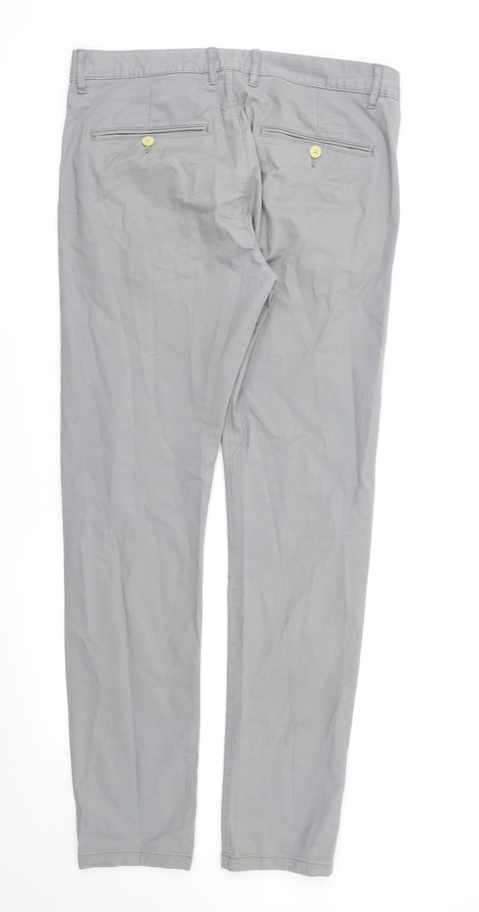 H&M Womens Grey   Trousers  Size 32 L32 in