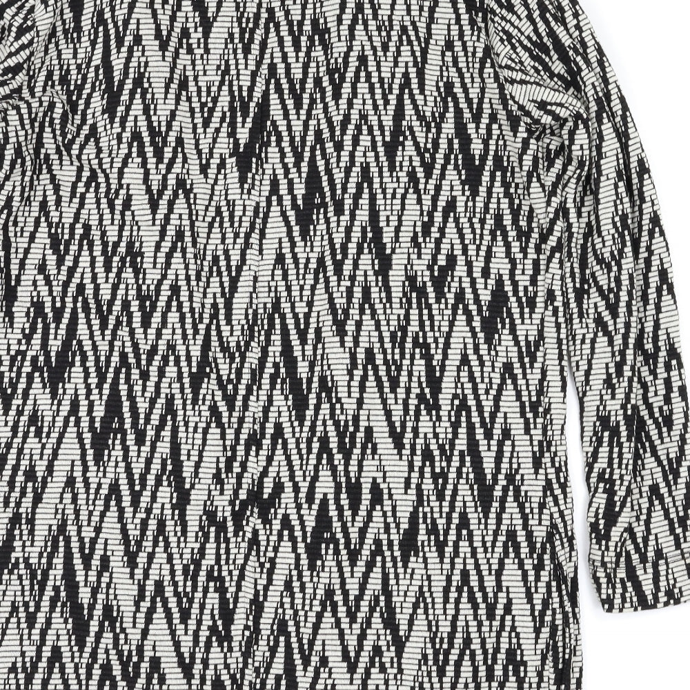 Miss Selfridge Womens Black Argyle/Diamond  Jacket  Size 10