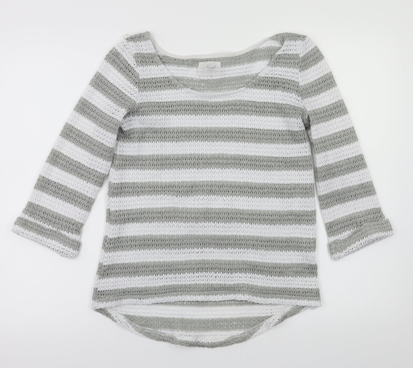 NEXT Womens Green Striped  Pullover Jumper Size 10