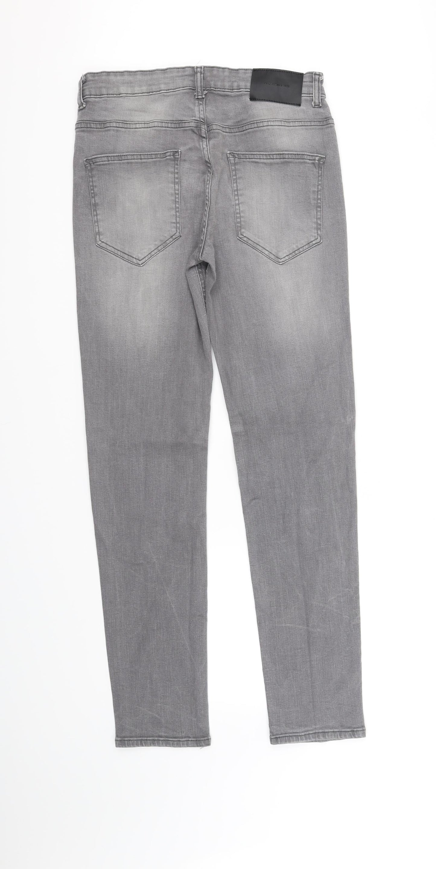 deniem & co Womens Grey   Straight Jeans Size M L32 in