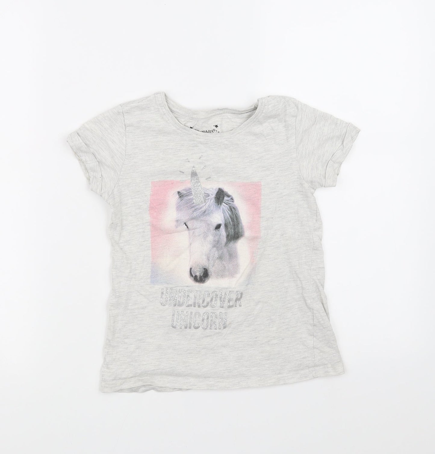 Primark Girls Grey   Basic T-Shirt Size 8-9 Years