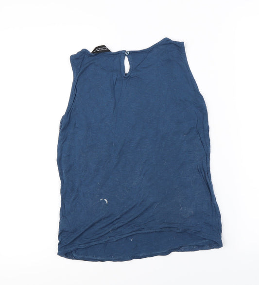 Dorothy Perkins Womens Blue   Basic T-Shirt Size 8