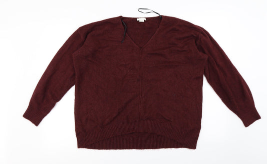 H&M Womens Red   Pullover Jumper Size M