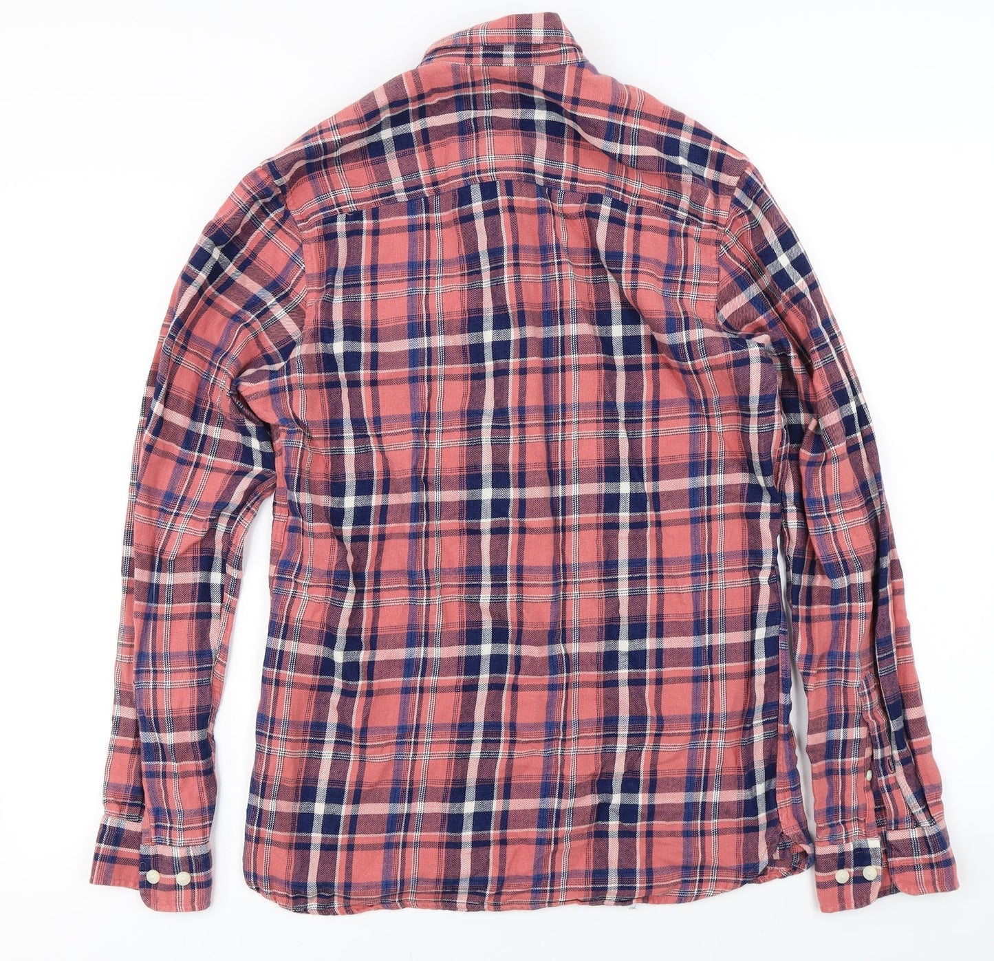 NEXT Mens Pink Check   Button-Up Size S