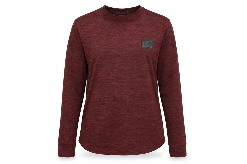 Front view of Supply & Demand Co. women’s red pullover sweatshirt size 2xs